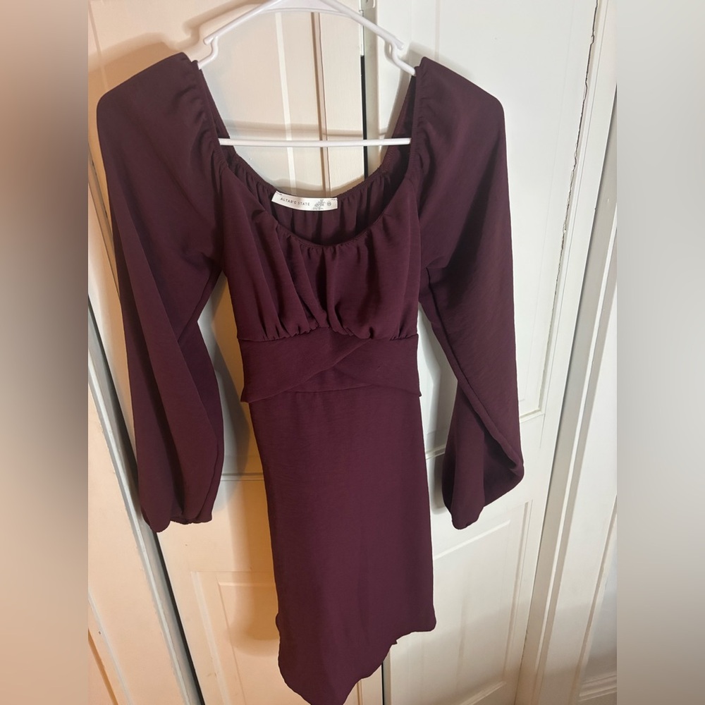 Altar'd State Deep Burgundy Blouse